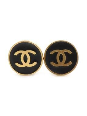 Auth Chanel Cc Logo Clip On Earrings #284506C28B